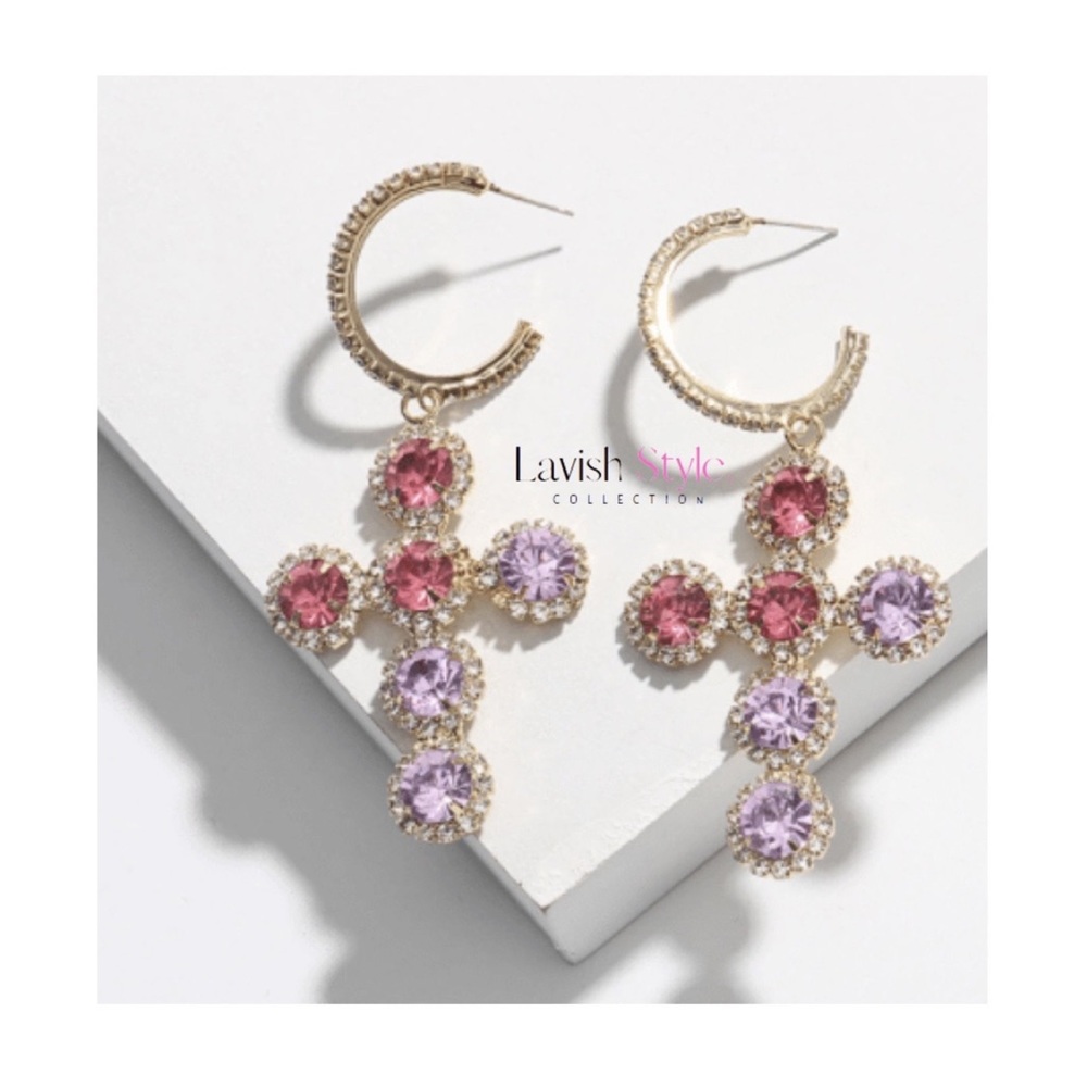 C-Shaped Diamond Earrings